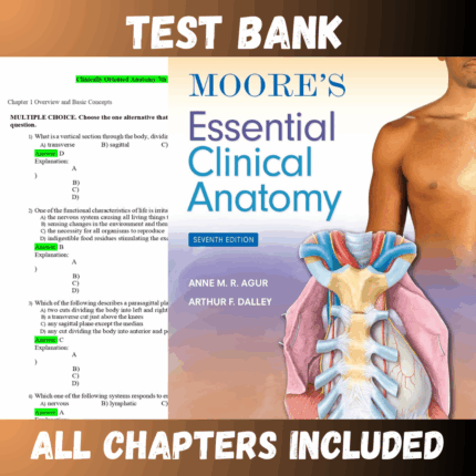 Test Bank - Moore's Essential Clinical Anatomy 7th Edition by Agur