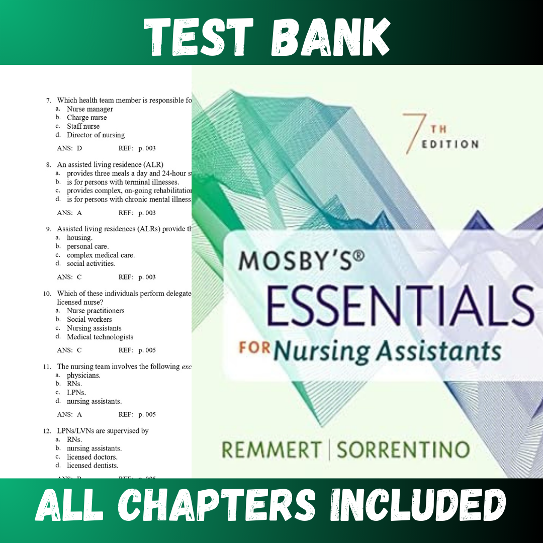 Test-Bank-for-Mosbys-Essentials-for-Nursing-Assistants-7th-Edition-Remmer-1