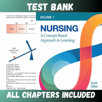 Test Bank - Nursing A Concept-Based Approach to Learning, Volume 1 4th Edition by Pearson