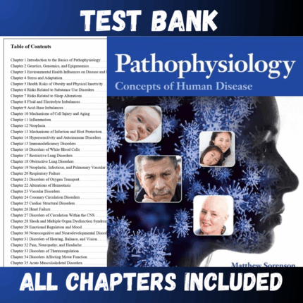 Test Bank - Pathophysiology-Concepts of Human Disease, 1st Edition by Sorenson