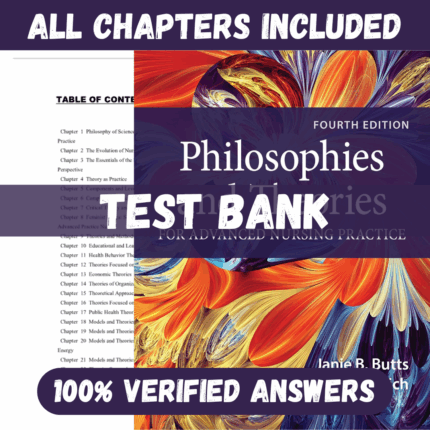 Test Bank for Philosophies and Theories for Advanced Nursing Practice 4th Edition by Butts