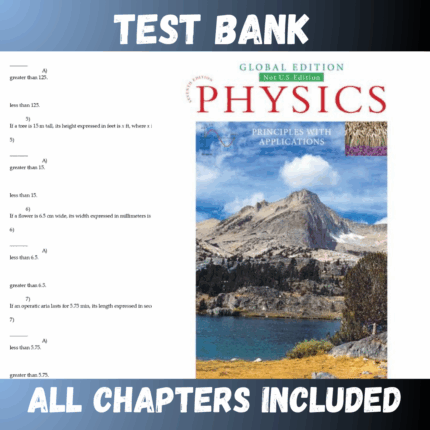 Test Bank - Physics Principles with Applications 7th Edition by Giancoli