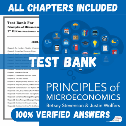 Test Bank for Principles of Microeconomics 2nd Edition by Stevenson