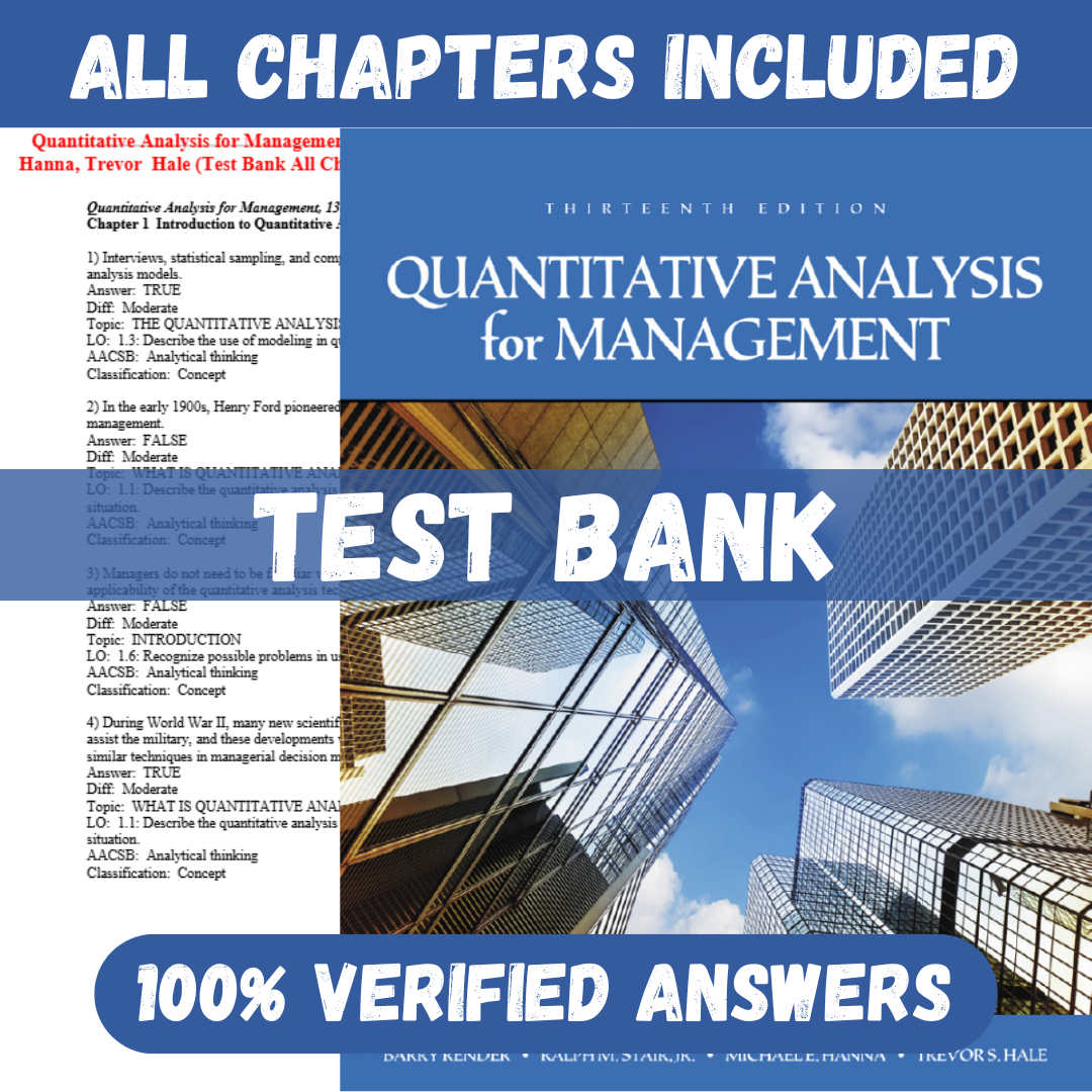 Test-Bank-for-Quantitative-Analysis-for-Management-13th-Edition-By-Barry-Render