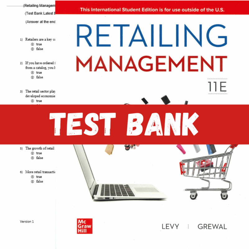 Test Bank for Retailing Management 11th Edition By Michael Levy2