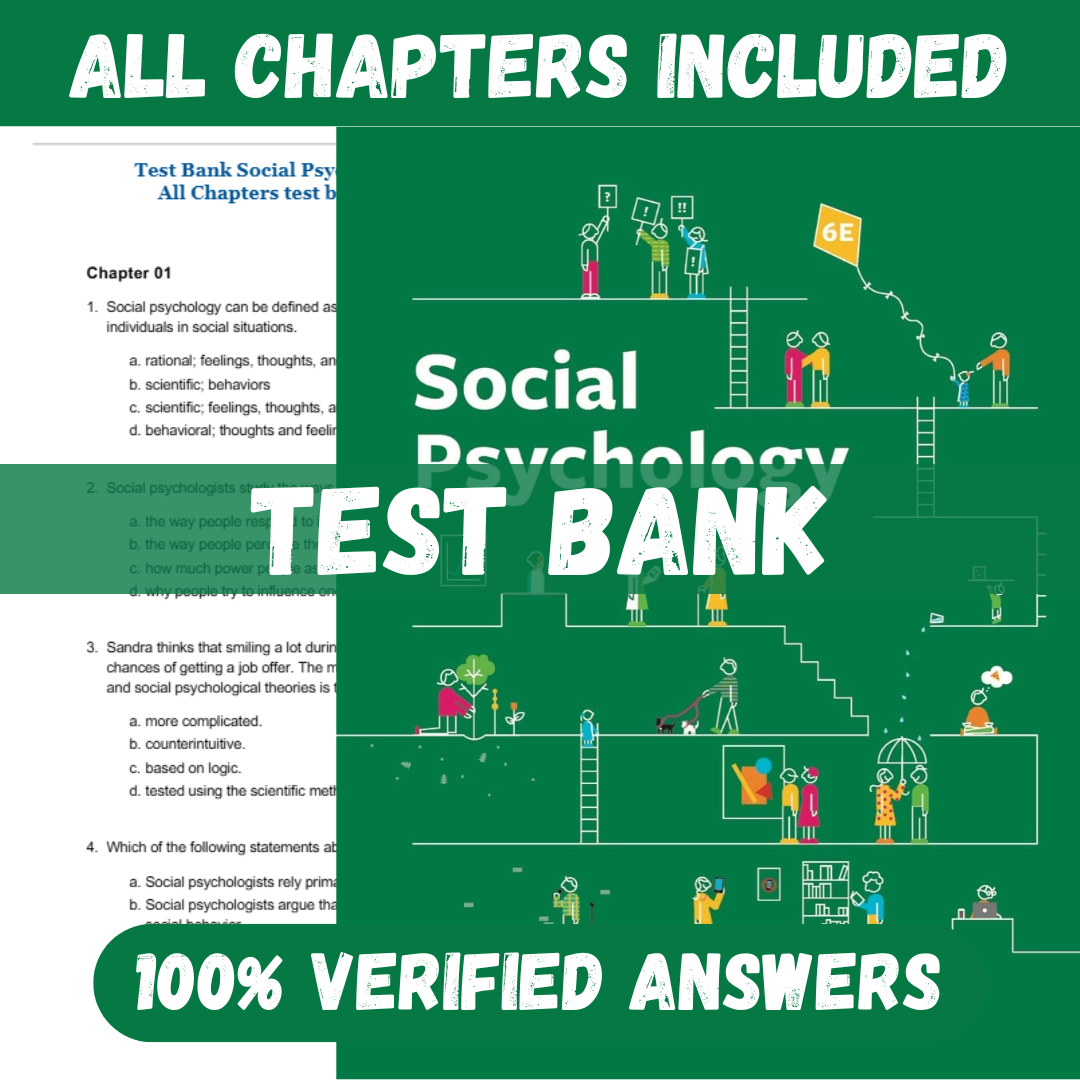 Test-Bank-for-Social-Psychology-6th-Edition-by-Tom-Gilovich