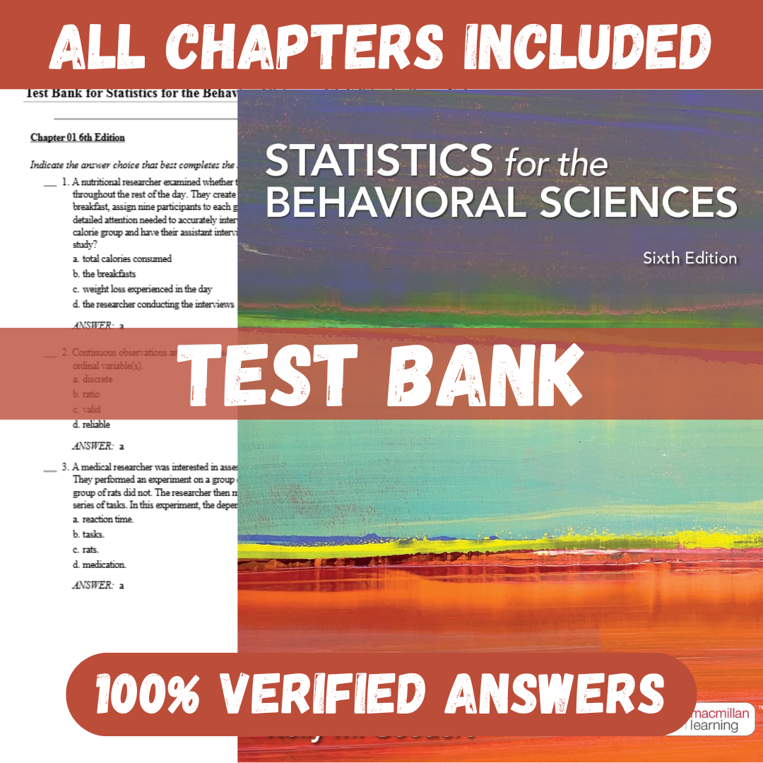 Test-Bank-for-Statistics-for-the-Behavioral-Sciences-6th-Edition-by-Susan-Nolan