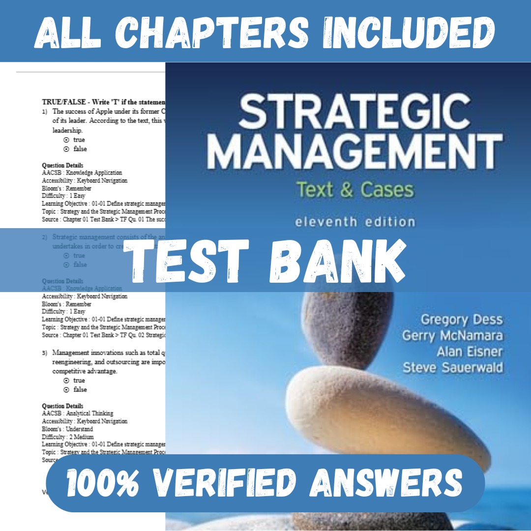 Test-Bank-for-Strategic-Management-Text-and-Cases-11th-Edition-by-Dess