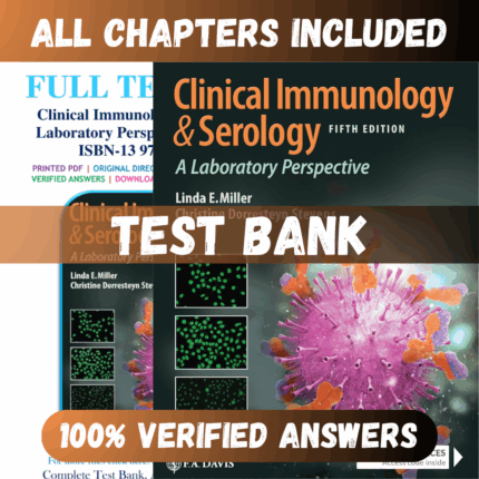 Test Bank Clinical Immunology and Serology A Laboratory Perspective Fifth Edition (Christine, 2021)