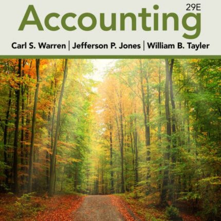 Accounting (29th Edition) – Warren/Jones/Tayler