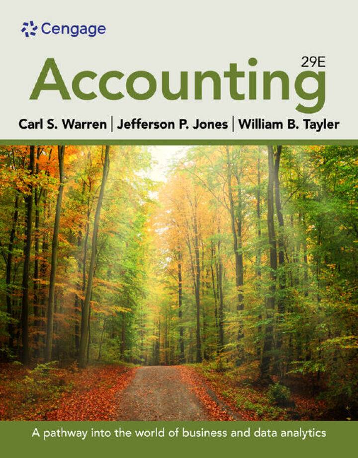 Accounting (29th Edition) – Warren/Jones/Tayler