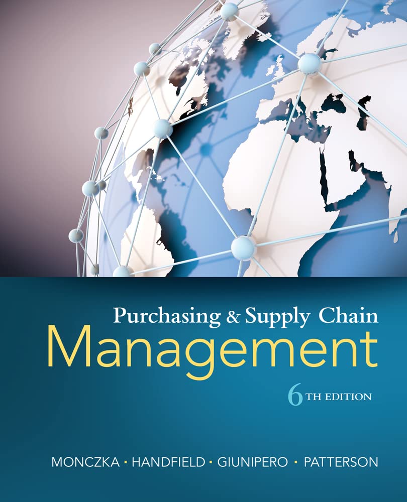 Purchasing & Supply Chain Management 6th Edition