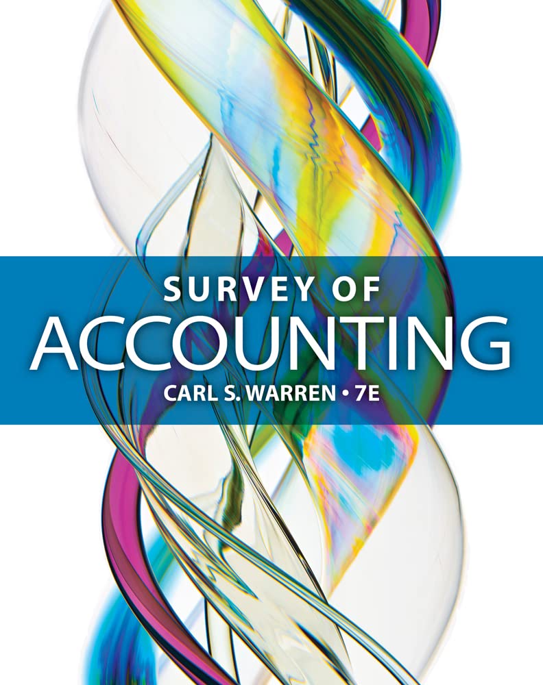 Survey of Accounting 7th Edition